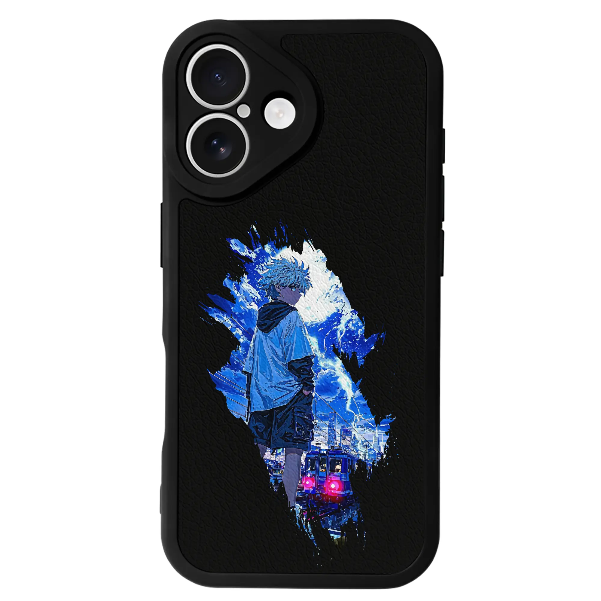 ハンター×ハンター グッズ ゴン＝フリークス - IPhone 16シリーズ対応 ・ シリコンスマホケース ・ レザー調 ・ 高精度フィット ・ 耐衝撃 ・ ワイヤレス充電対応 ・ 精密カット